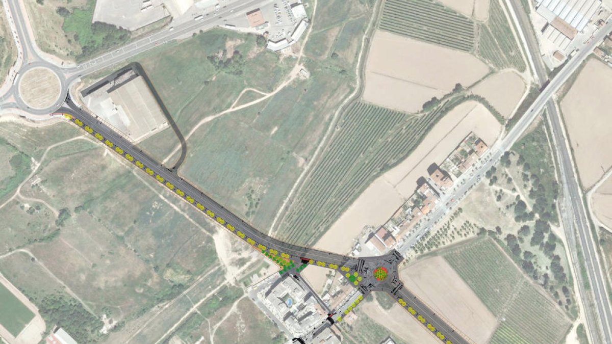 El vial cap a l’àrea comercial de Torre Salses tindrà dos rotondes i costarà 2,89 milions