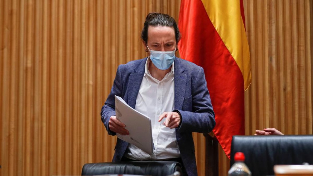 El vicepresident segon del Govern espanyol i ministre de Drets Socials i Agenda 2030, Pablo Iglesias.