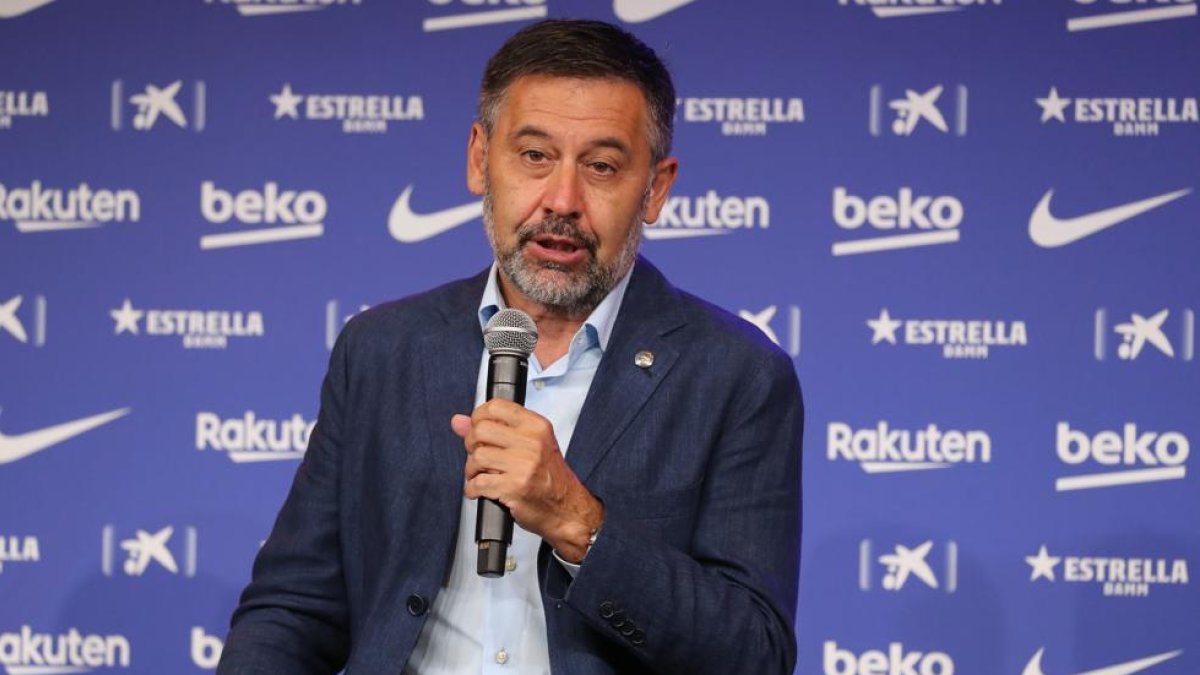 Bartomeu, en roda de premsa.