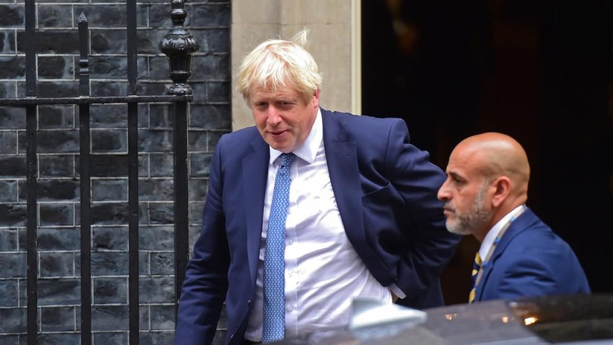 El primer ministro británico Boris Johnson, ayer.