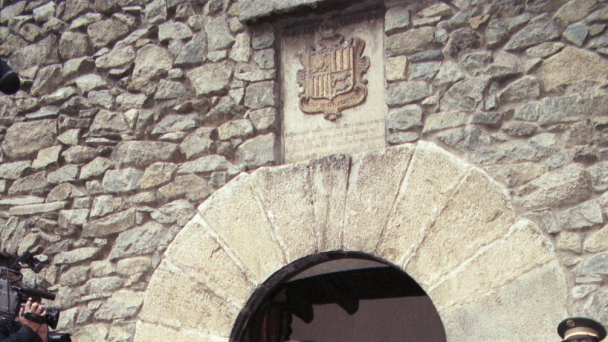 El expresidente francés durante una visita a Andorra.