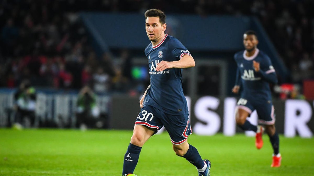 Lionoel Messi durante el partido del pasado 29 de octubre con el PSG.