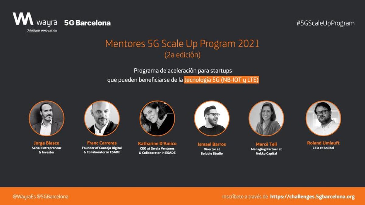 Telefónica y Mobile World Capital Barcelona abren una convocatoria de aceleración para startups de Lleida basadas en tecnología 5G