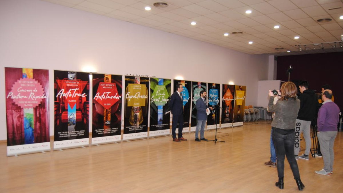 Solsona i Segarra, a la presentació del calendari firal.