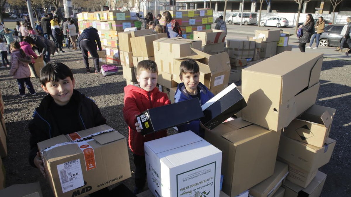 Imagen de una protesta en Cappont para pedir el instituto.