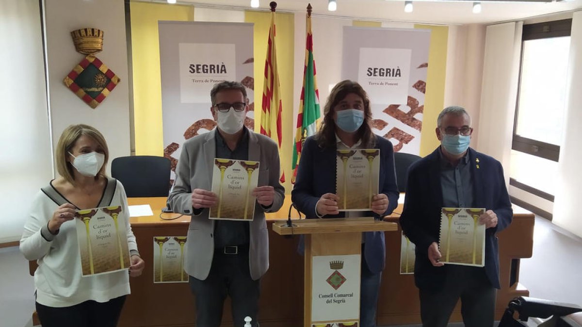 La presentació de Camins d’Or Líquid al consell.