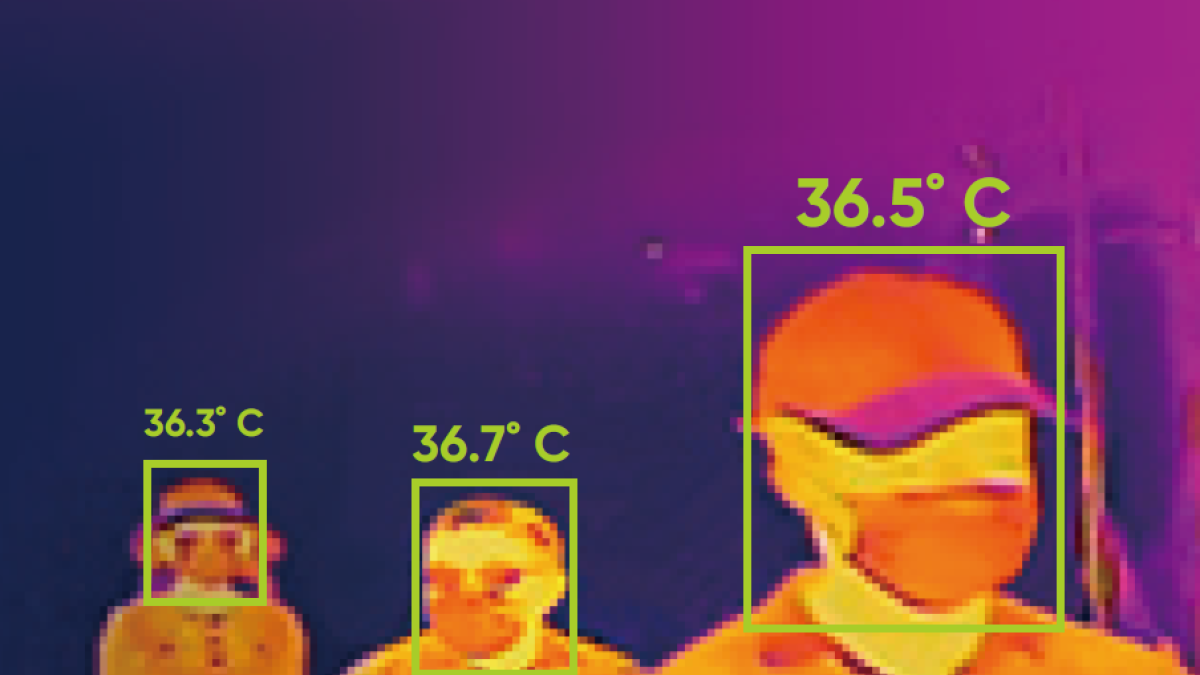 Las cámaras permiten determinar la temperatura de las personas.