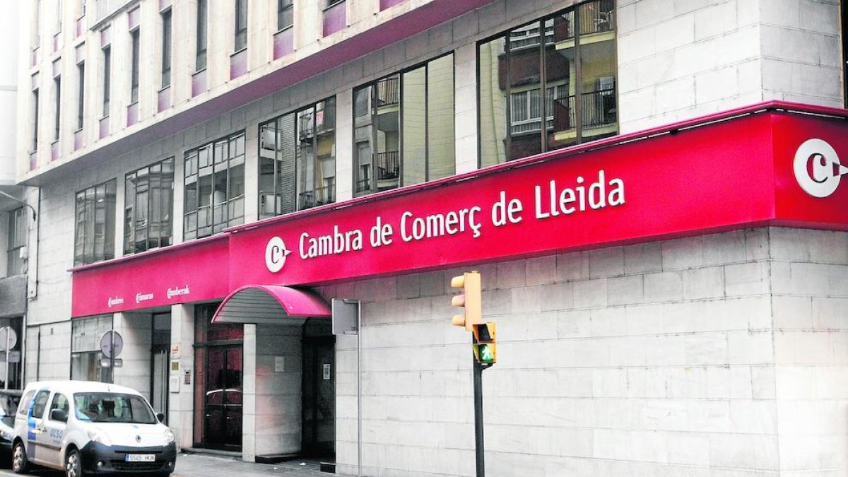 La sede de la Cámara de Comercio de Lleida, que cambiará de presidente.