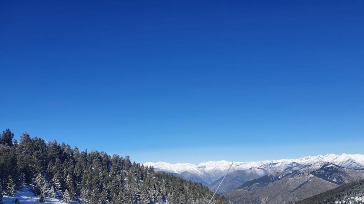 Las pistas de esquí de Port Ainé este invierno, a medio gas por el confinamiento.