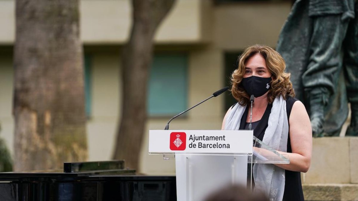 La alcaldesa de Barcelona, Ada Colau, durante un acto reciente.