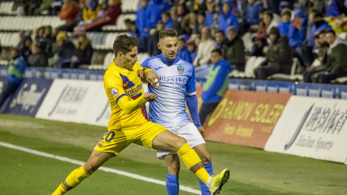 Liberto marcó el sábado el gol del Lleida ante el Barcelona B.