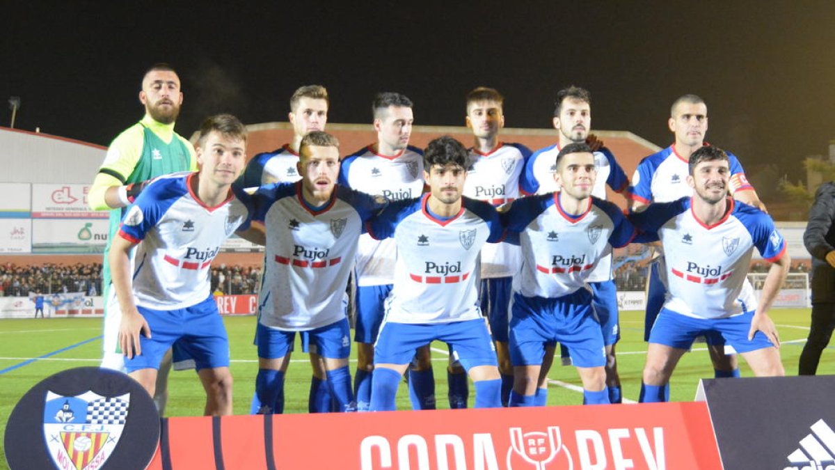 Un once para la historia del Mollerussa, el que saltó de inicio para enfrentarse con el Getafe.