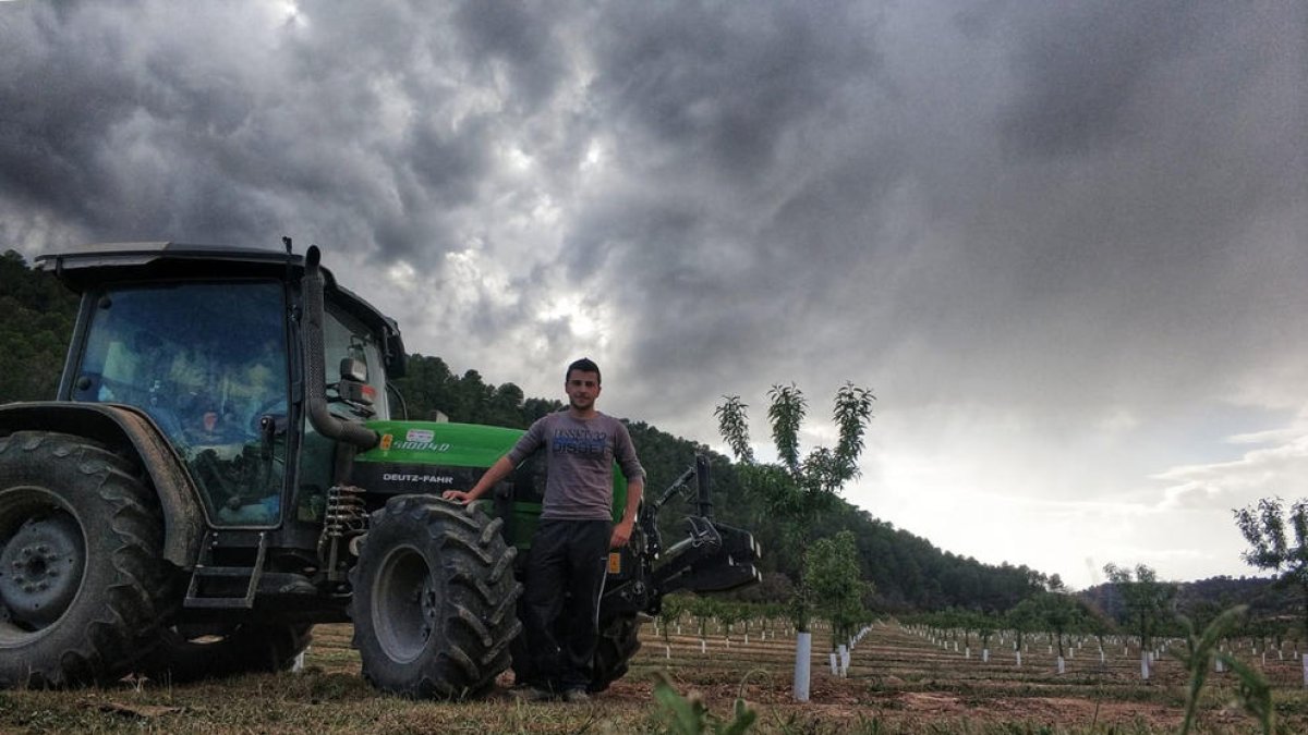 Uno de los jóvenes payeses del Garrigues Sud.