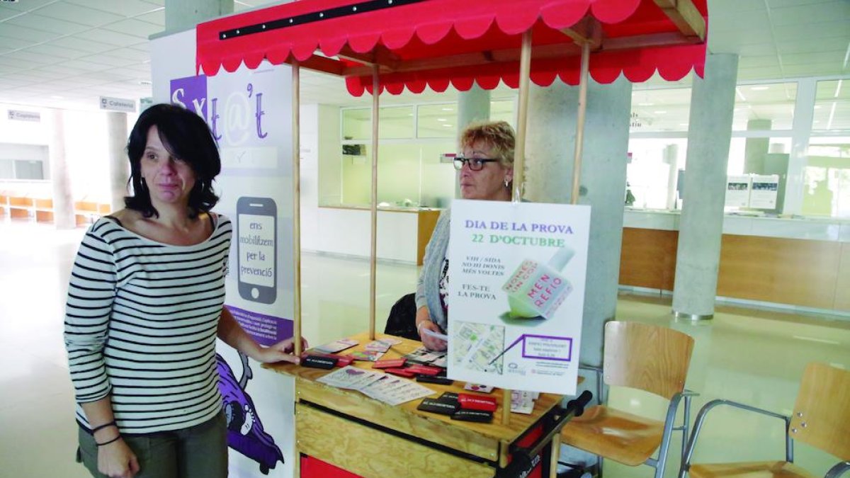 Imagen de archivo de una actividad de Antisida en la UdL.