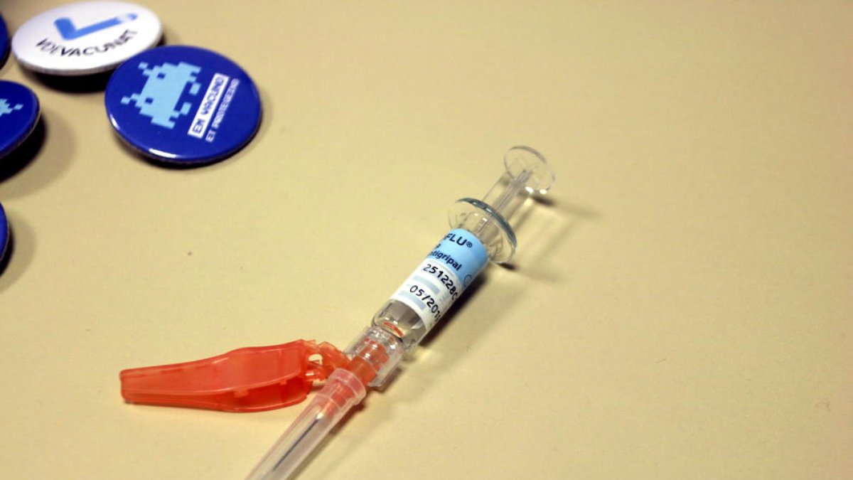 Una vacuna contra la gripe.