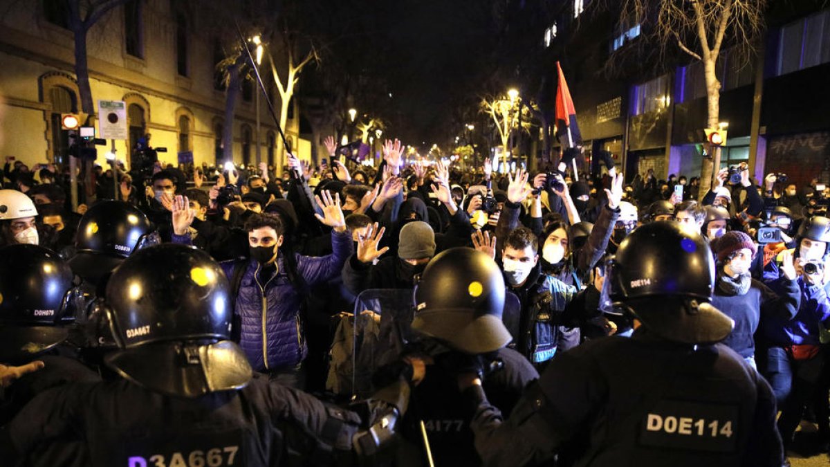 La manifestación congregó a medio millar de personas.