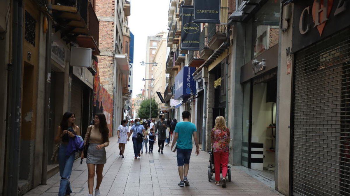 El carrer Sant Antoni, a l’Eix Comercial.