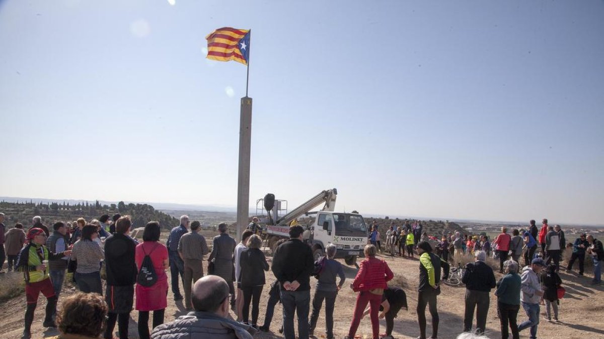 Momento de la inauguración de la estructura reforzada.