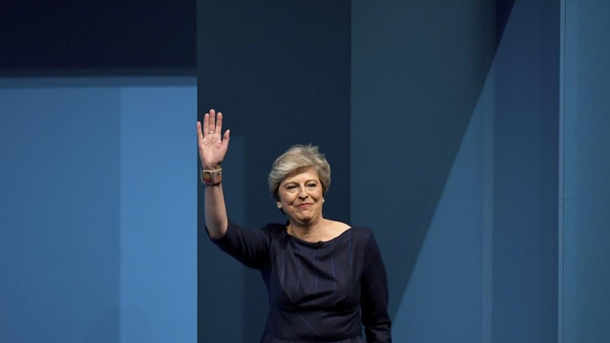 Imagen de archivo de la primera ministra británica, Theresa May.