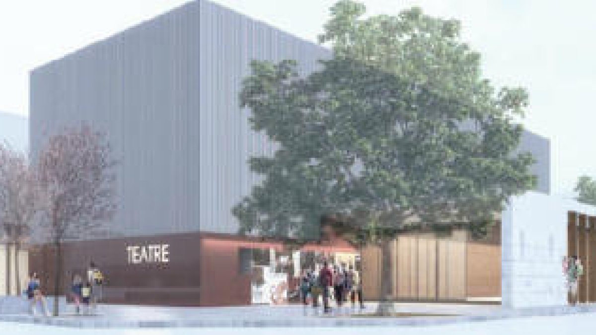 Imagen virtual del nuevo teatro de les Borges Blanques.
