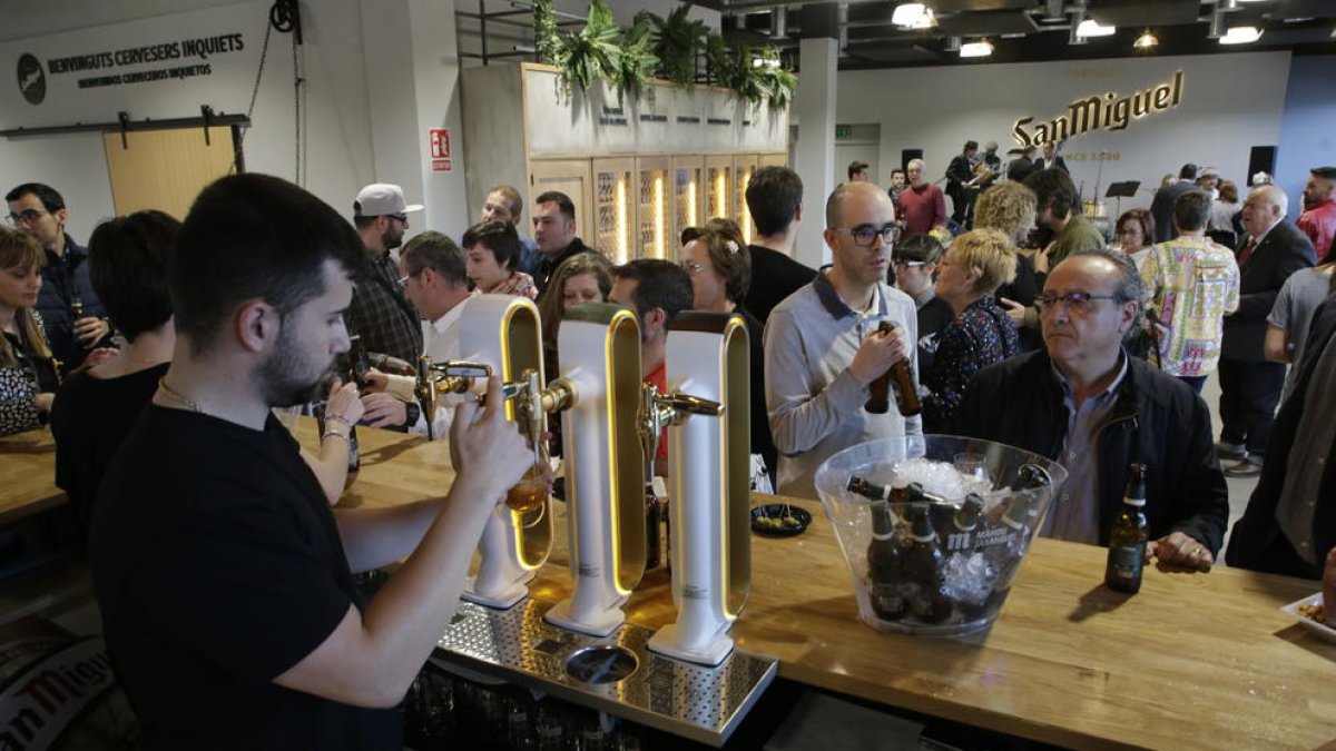 Presentación del nuevo espacio de San Miguel, ayer.