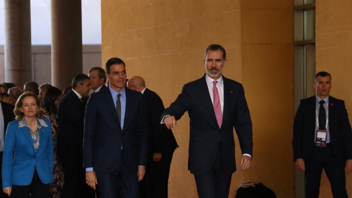 Felip VI, Sánchez i Torra inauguren el Mobile World Congress