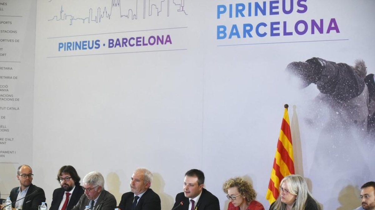 Foto d’arxiu d’una de les taules de treball de Pirineus-Barcelona 2030.