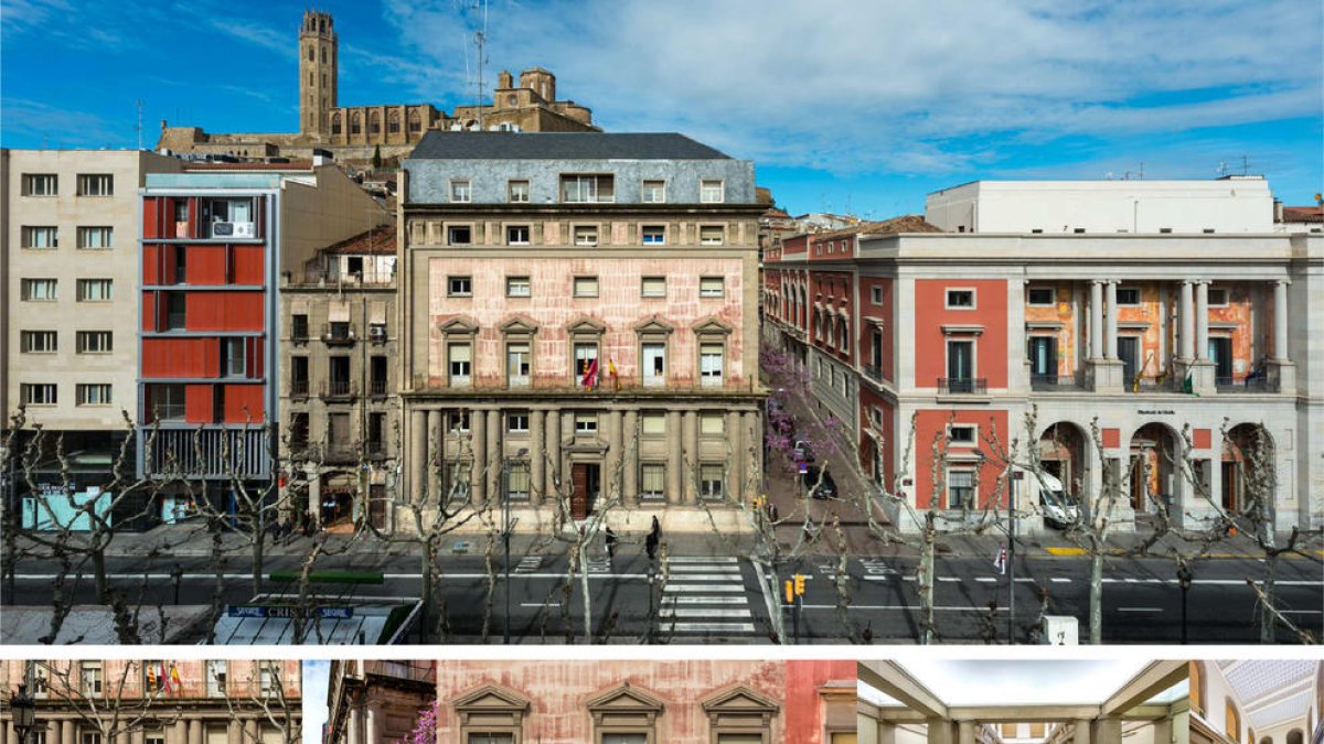 Imagen virtual del proyecto arquitectónico, con el añadido del piso superior en la antigua Audiencia.