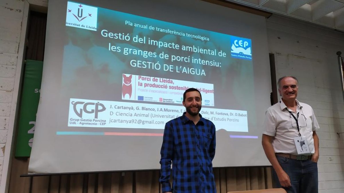 Joan Cartanyà i Gerardo Blanco van analitzar aspectes relacionats amb l’ús de l’aigua i l’energia.