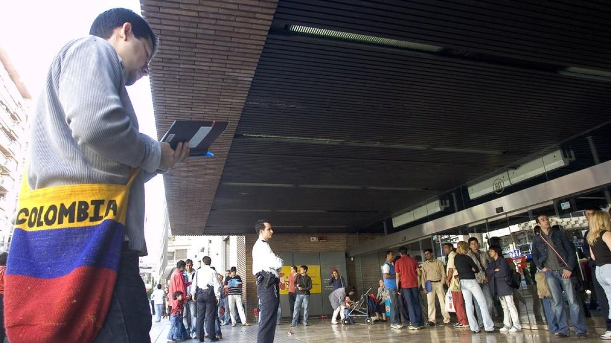 Imagen de una oficina de extranjería del ministerio de Trabajo.