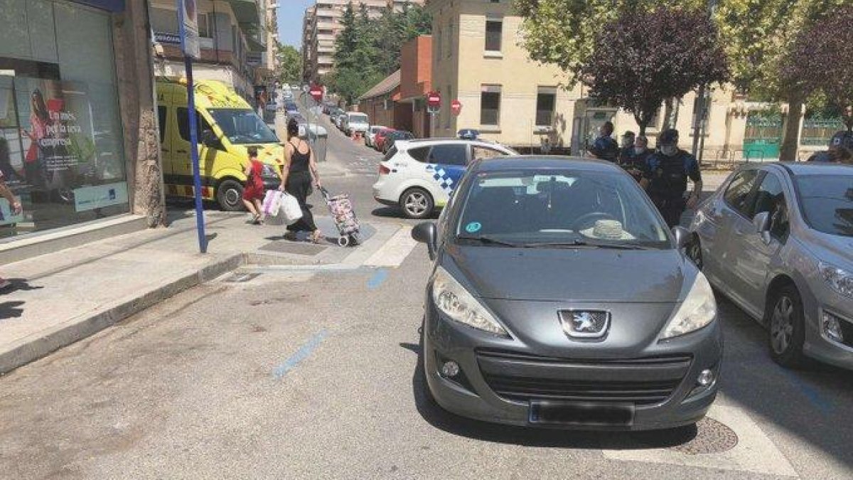 Lloc de l’accident.