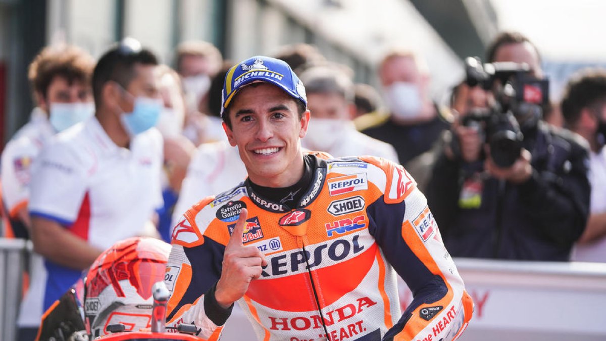 Marc Márquez venia d’encadenar dos triomfs, a Austin i San Marino.