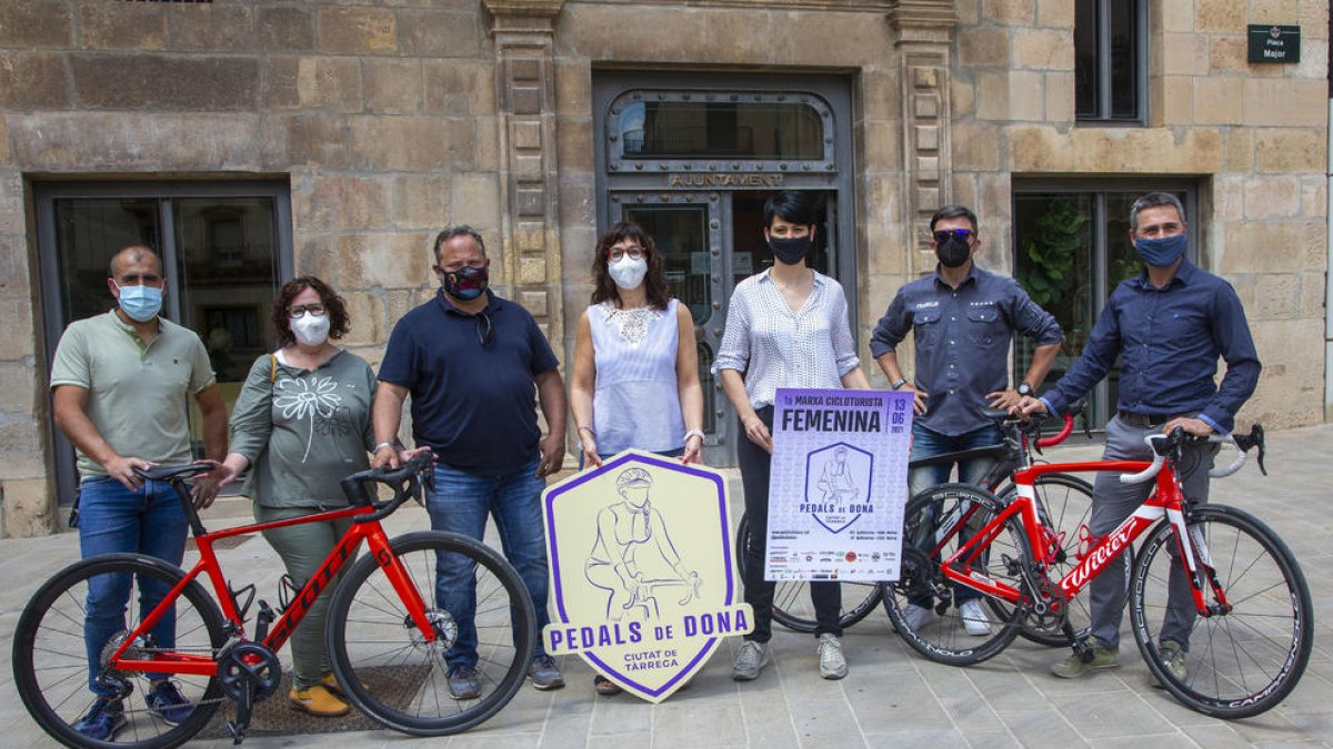 La prueba se presentó ayer en la plaza Major de la capital del Urgell.