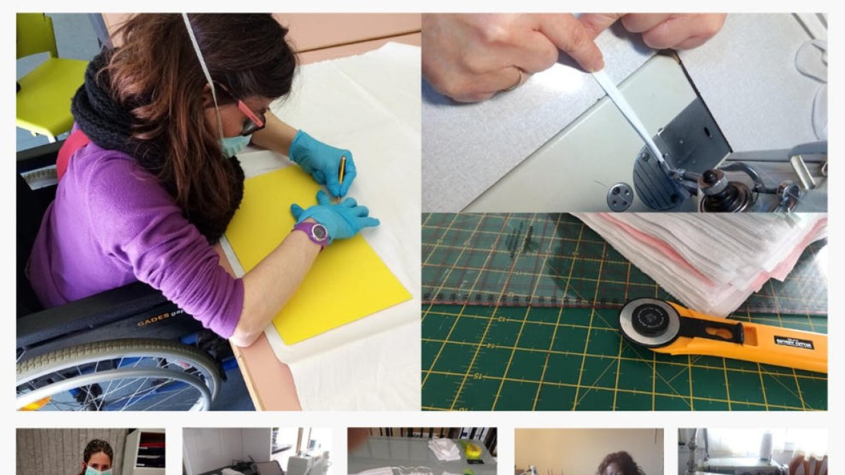 La xarxa de cosidores de Tàrrega reparteix més de 500 mascaretes casolanes