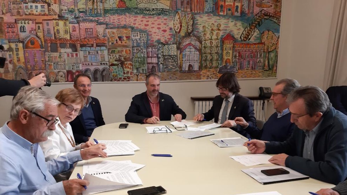 La reunión de la mancomunidad de esquí nórdico y FGC.