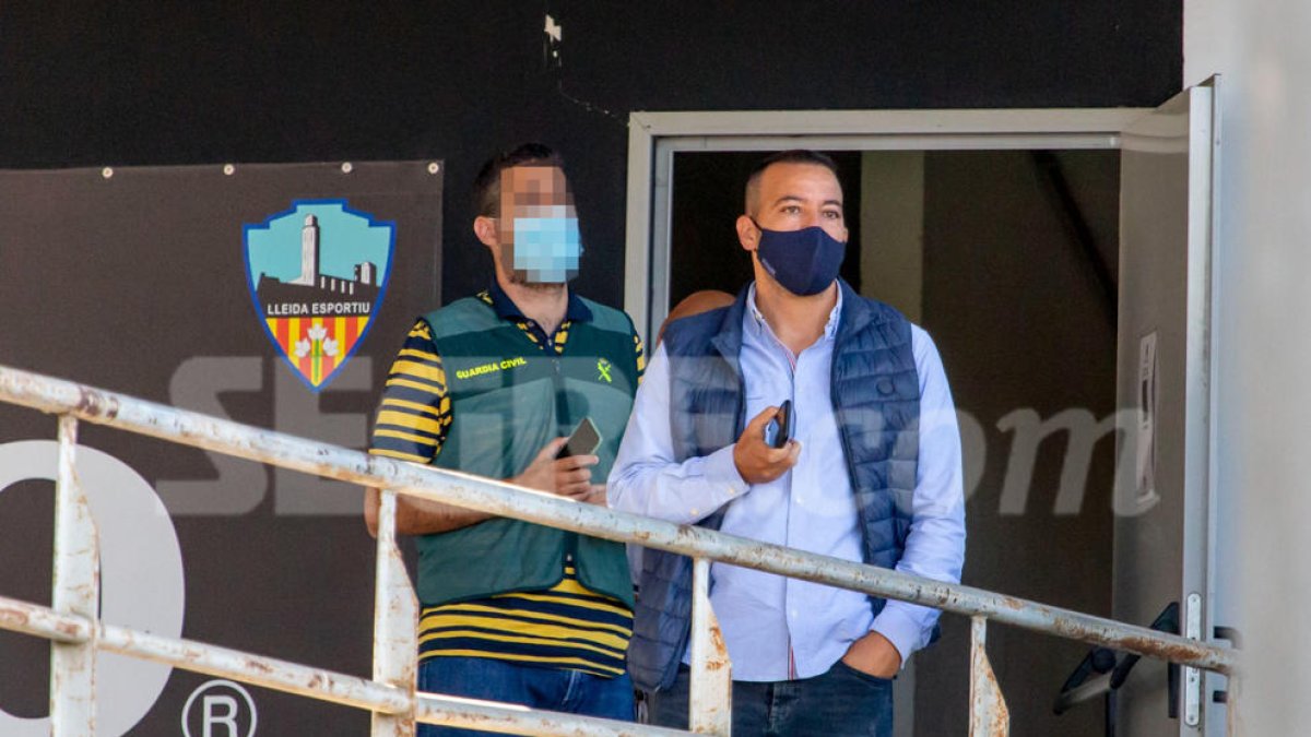 Jordi Esteve, durant l'escorcoll.