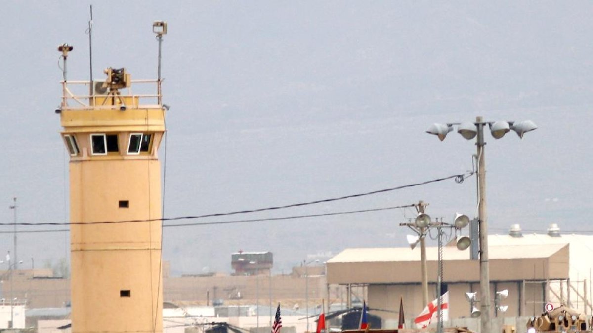 Vista de la base militar estadounidense de Bagram, en las proximidades de Kabul.