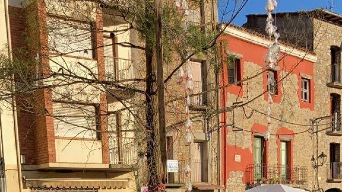 Bernat Torres y Paula Dalmau, ayer por la tarde en la ‘tala del pi’.