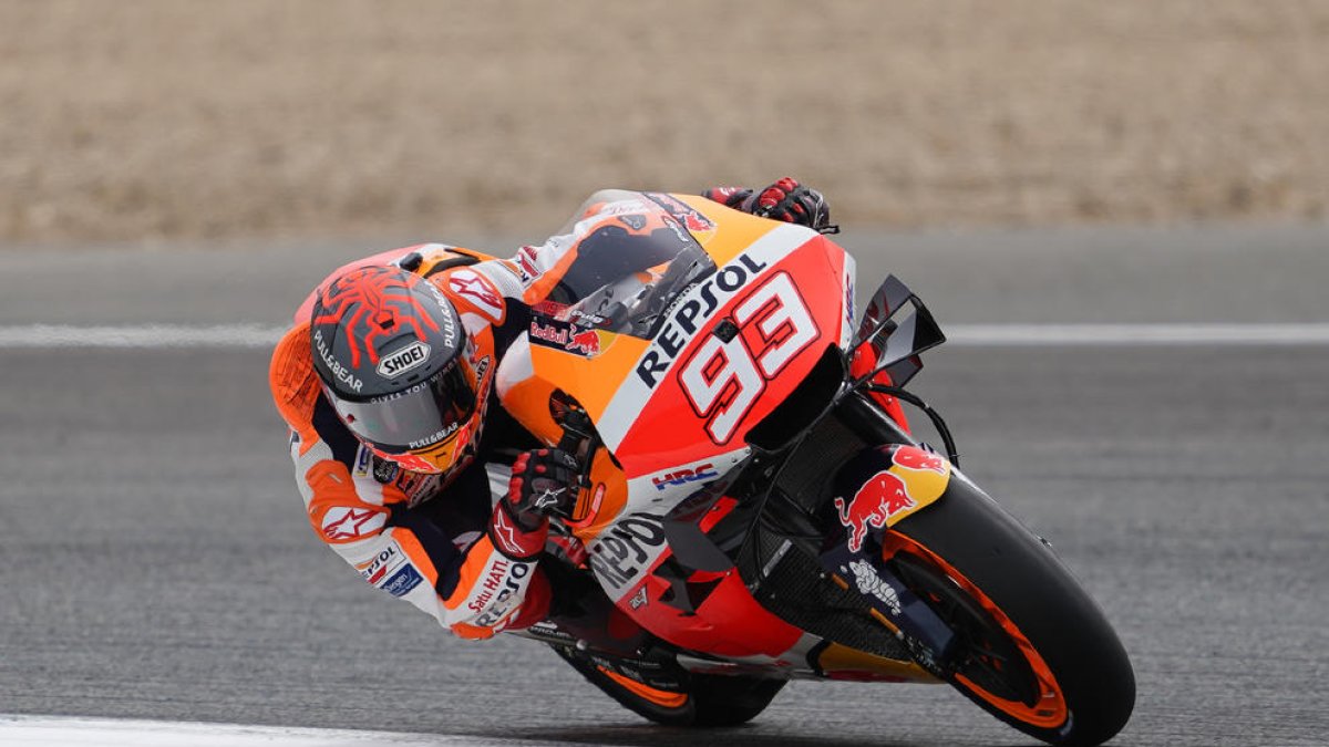 Marc, durant el test d’ahir al circuit de Jerez.