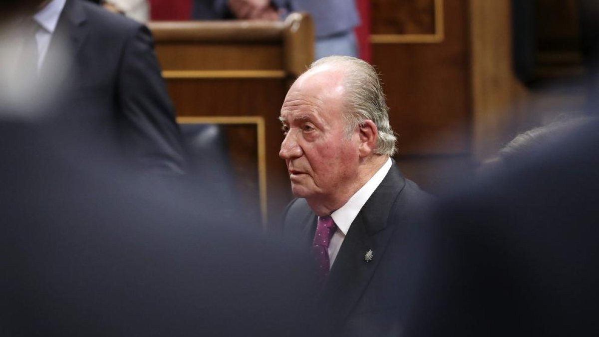 El rei emèrit Joan Carles I, en una de les seues últimes aparicions públiques a Espanya.