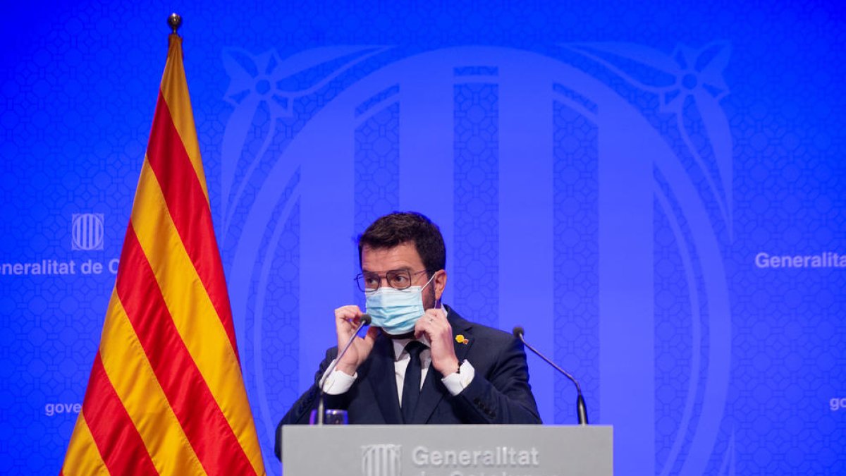 El president Aragonès auguró ayer que las negociaciones en la mesa de diálogo serán “complejas”.