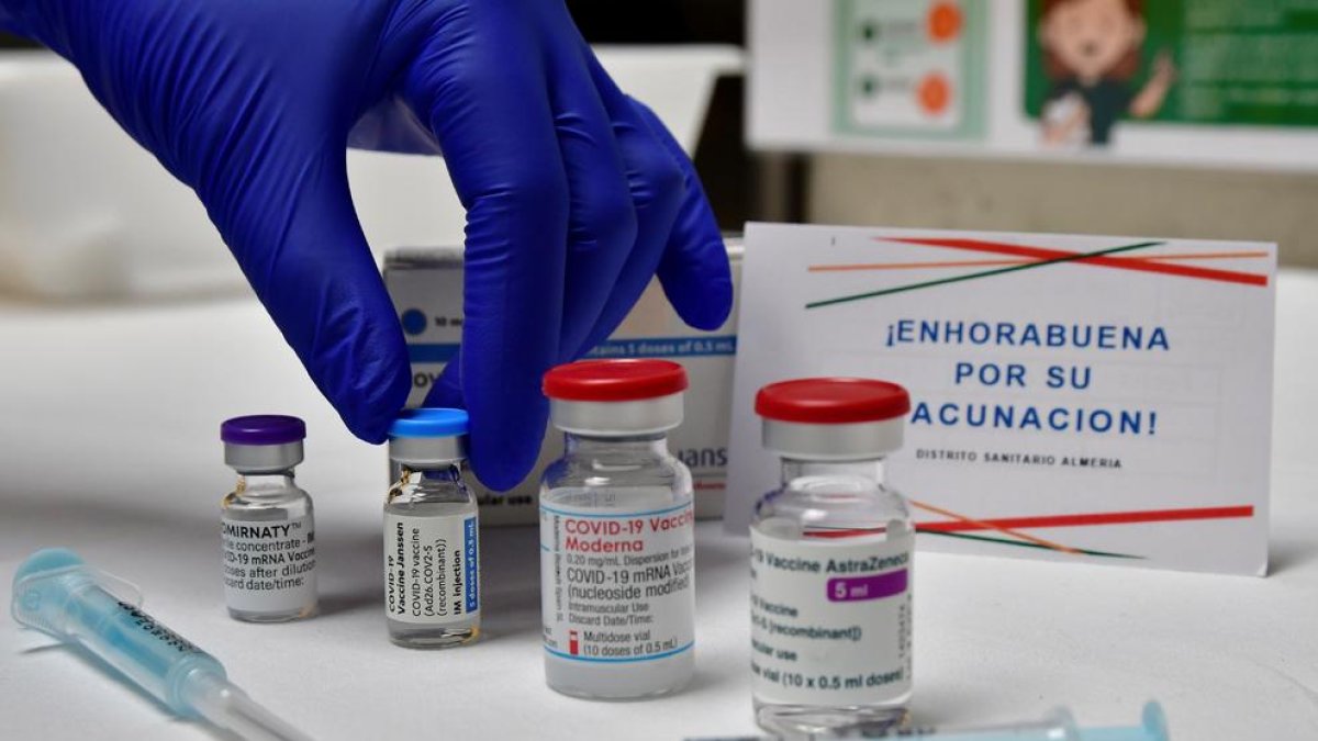 Vials de diferents vacunes que ja s’administren a la Unió Europea.