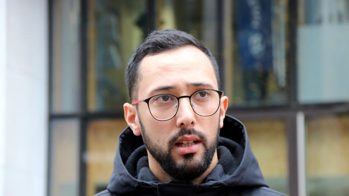 Josep Miquel Arenas, àlies Valtònyc, ahir a Brussel·les.