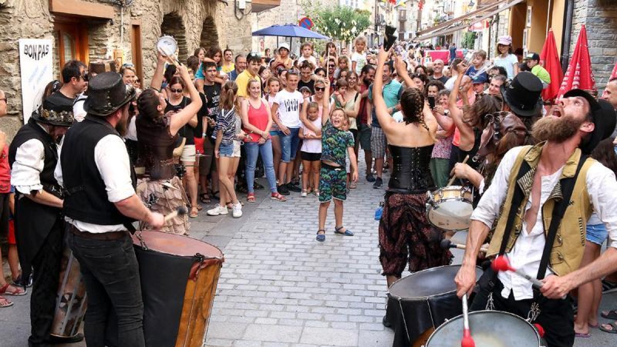 La batucada ‘Sabor’ de Sound de Secà va ser un dels actes destacats de la jornada.