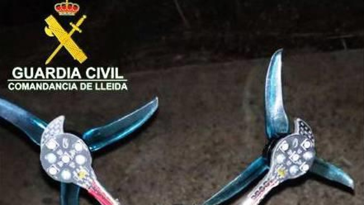 Vista del dron que utilitzava el jove infractor a Torrefarrera.