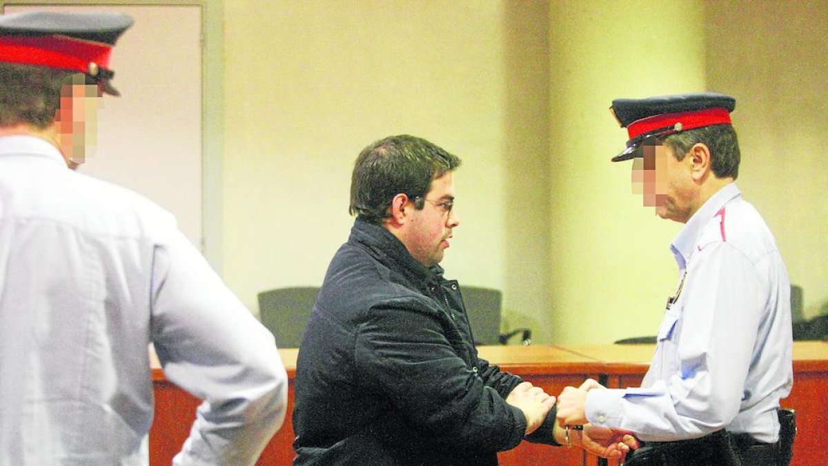 Alejandro Ruiz Vidal durant el judici que es va celebrar a l’Audiència de Lleida el 2017.