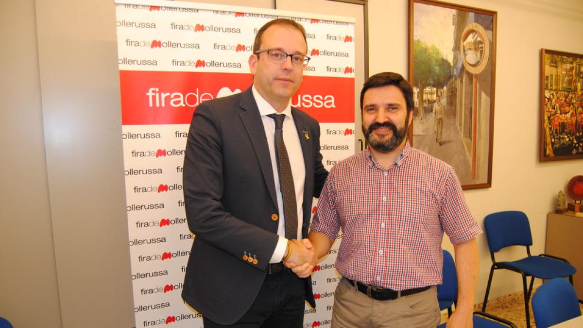 Marc Solsona, junto a Poldo Segarra.