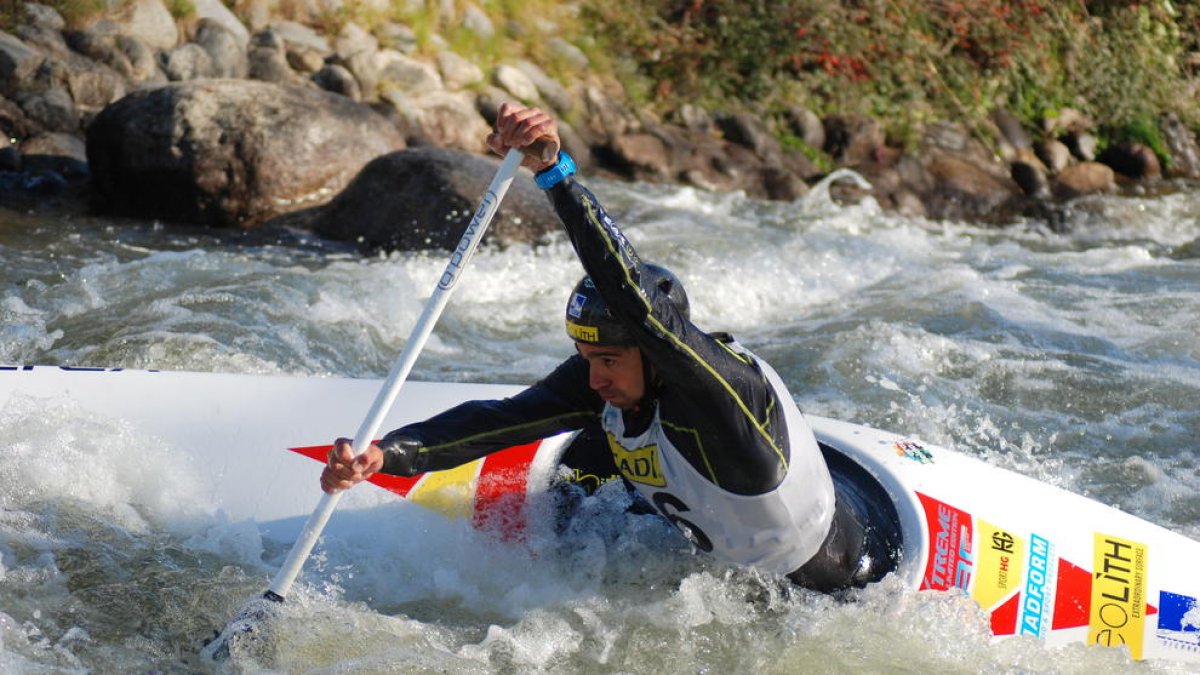 Dani Marzo, durant una de les proves d’aquest any al Parc del Segre de la Seu.