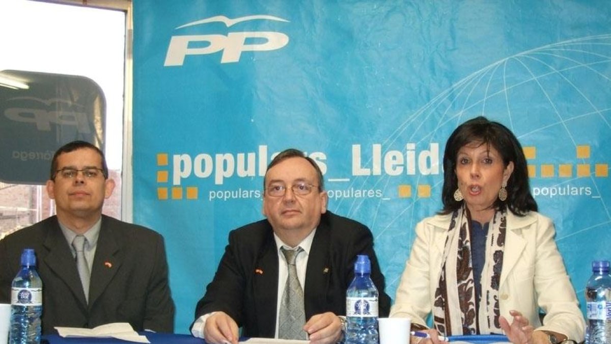 Joan Pujal, al centre de la imatge.