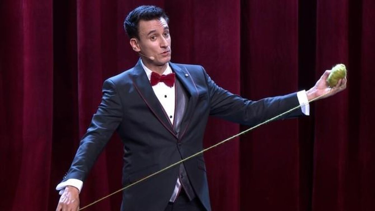 El Mag Lari, en ple espectacle.